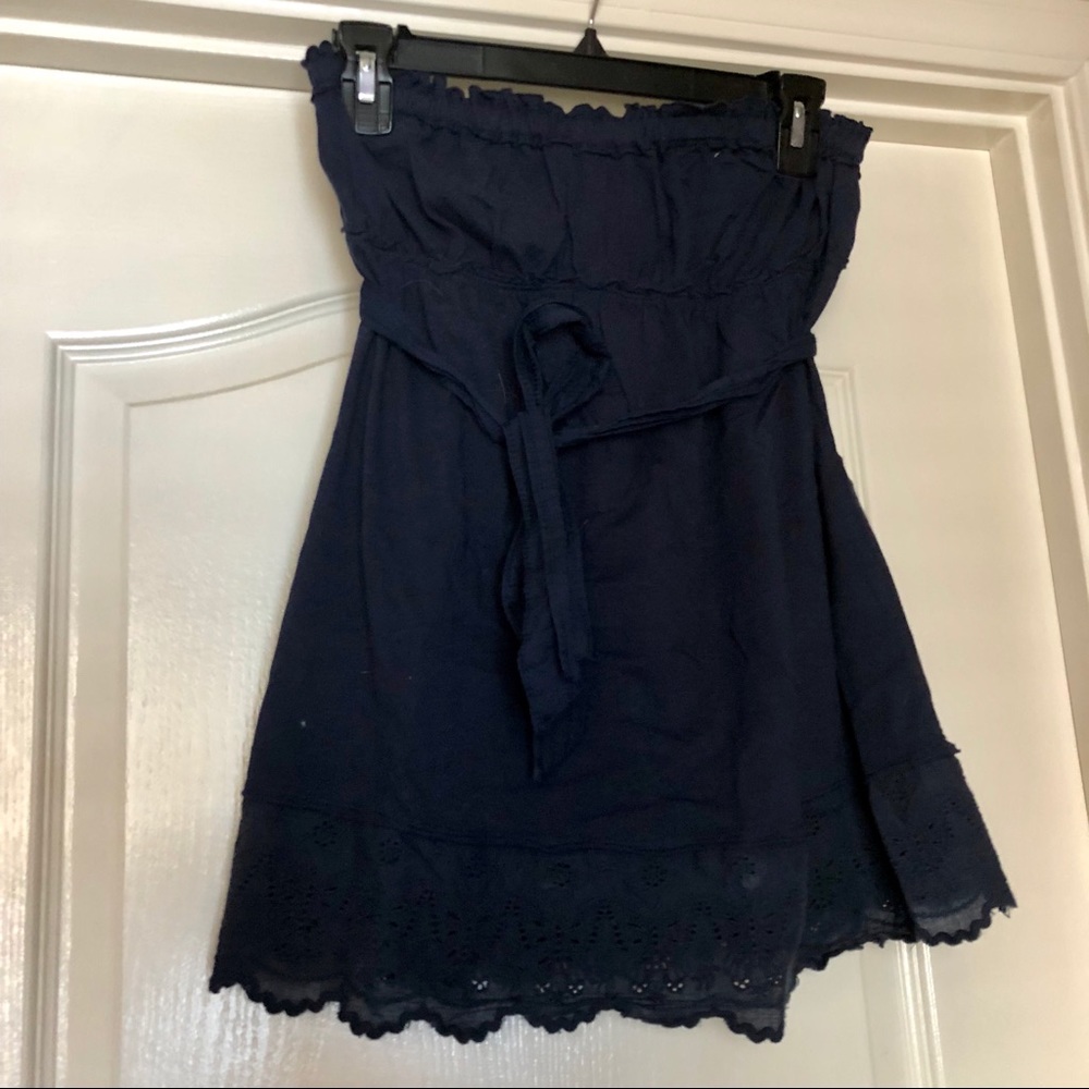 Cute Heritage 1981 strapless butterfly eyelet top